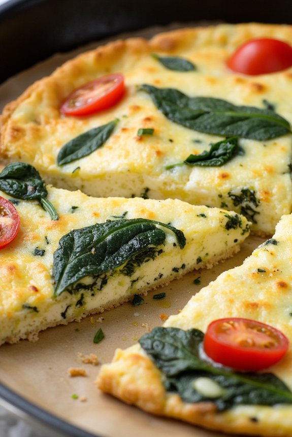 creamy herb frittata recipe