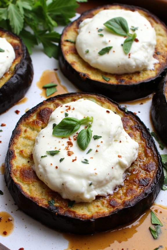 creamy herbed ricotta eggplant