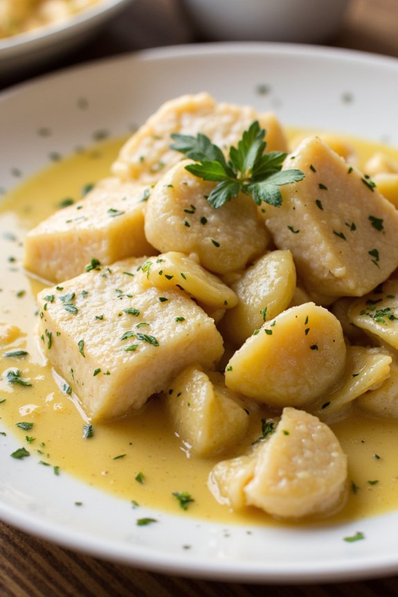 creamy italian cod dish