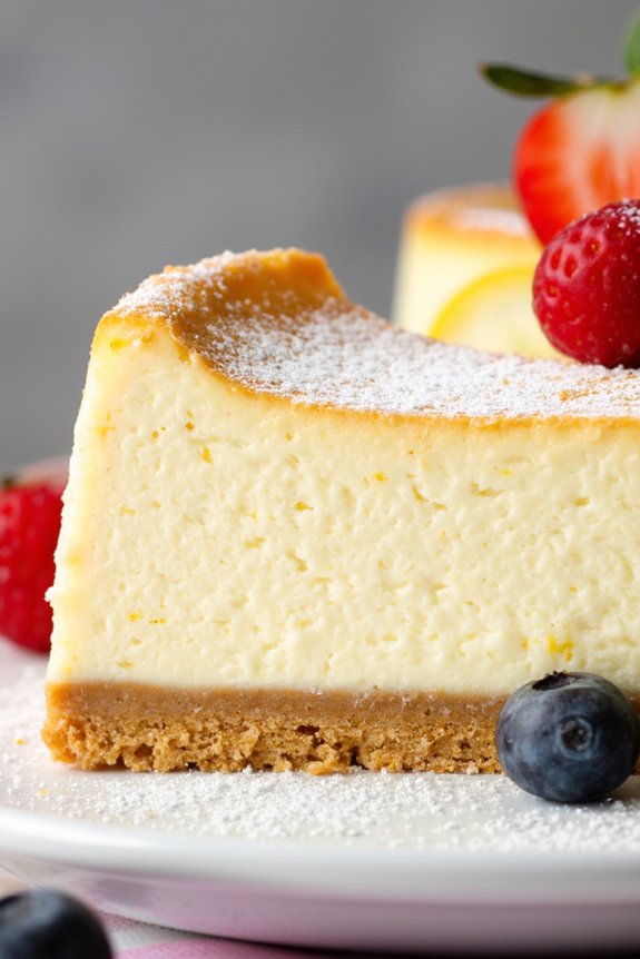 creamy italian ricotta cheesecake