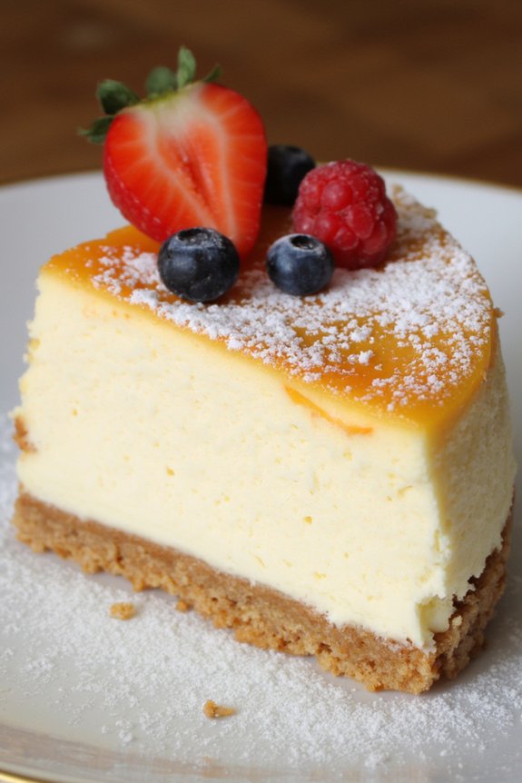 creamy italian ricotta cheesecake