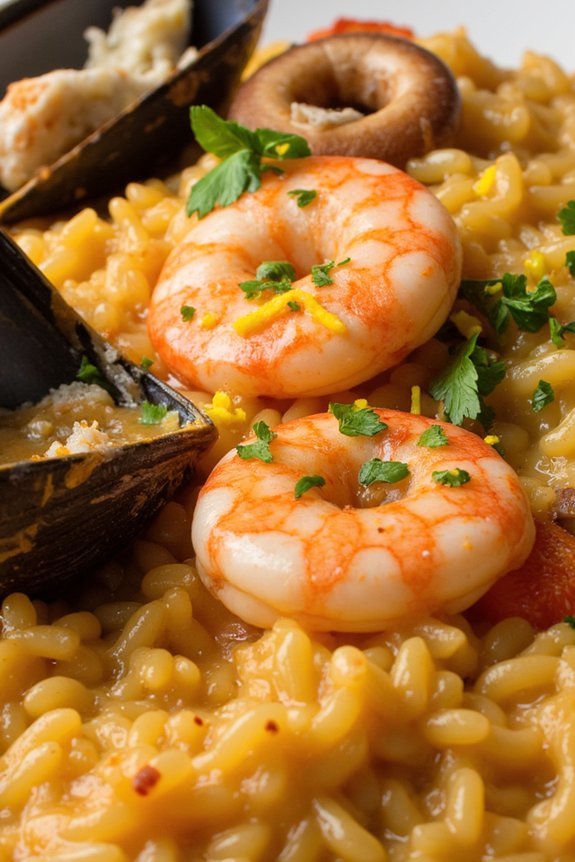 creamy italian seafood risotto
