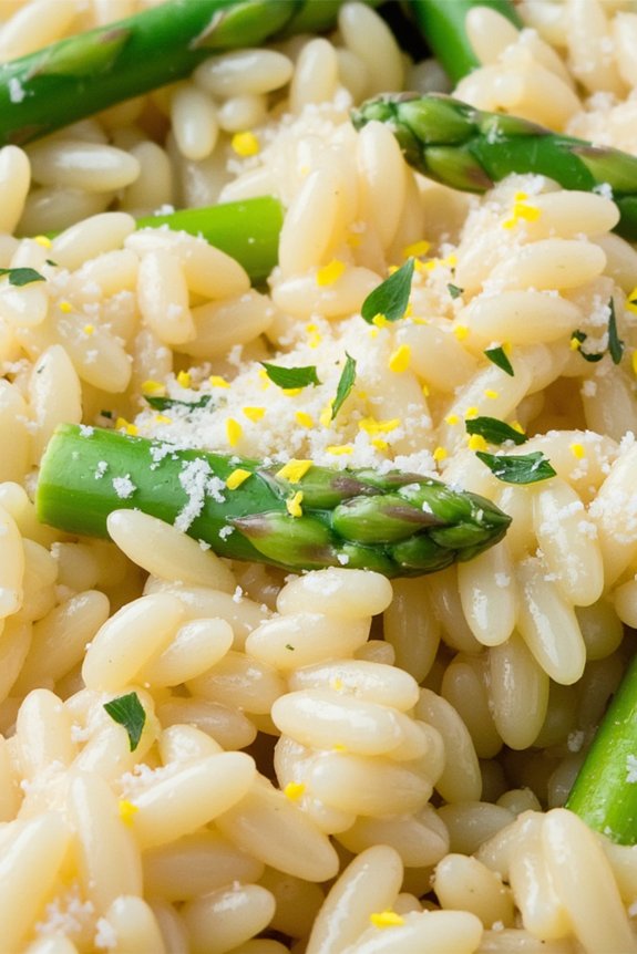creamy lemon asparagus risotto