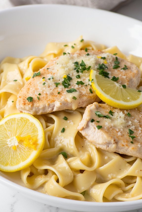 creamy lemon chicken pasta