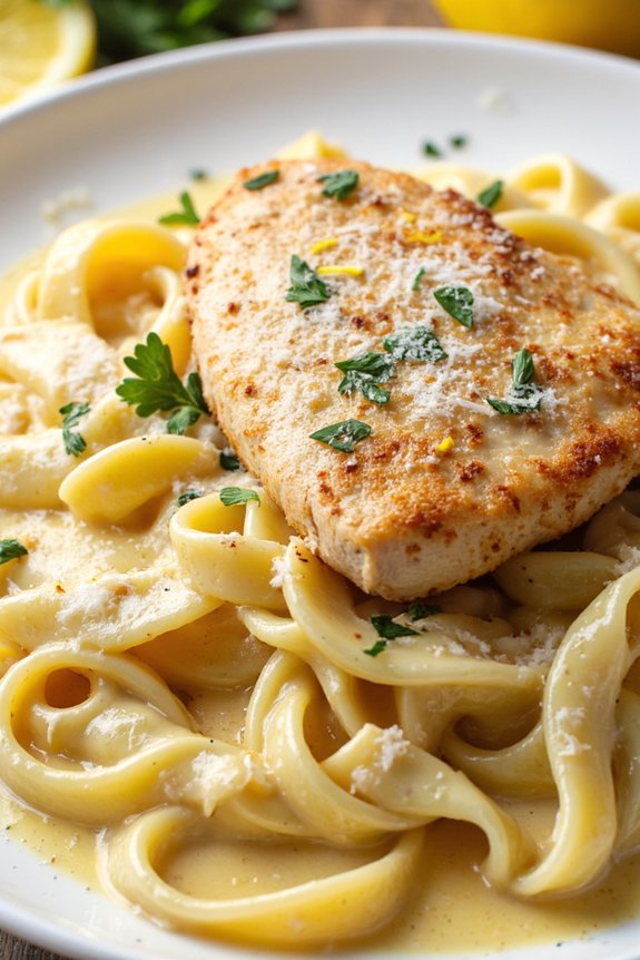 creamy lemon chicken pasta