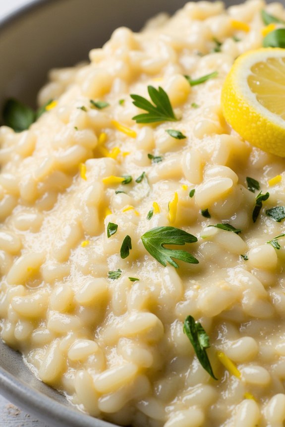 creamy lemon herb risotto