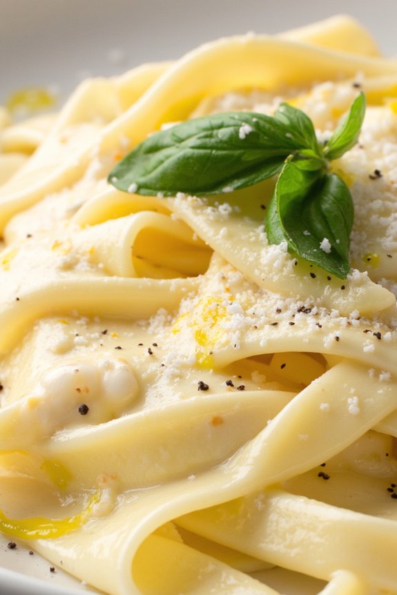 creamy lemon ricotta pasta