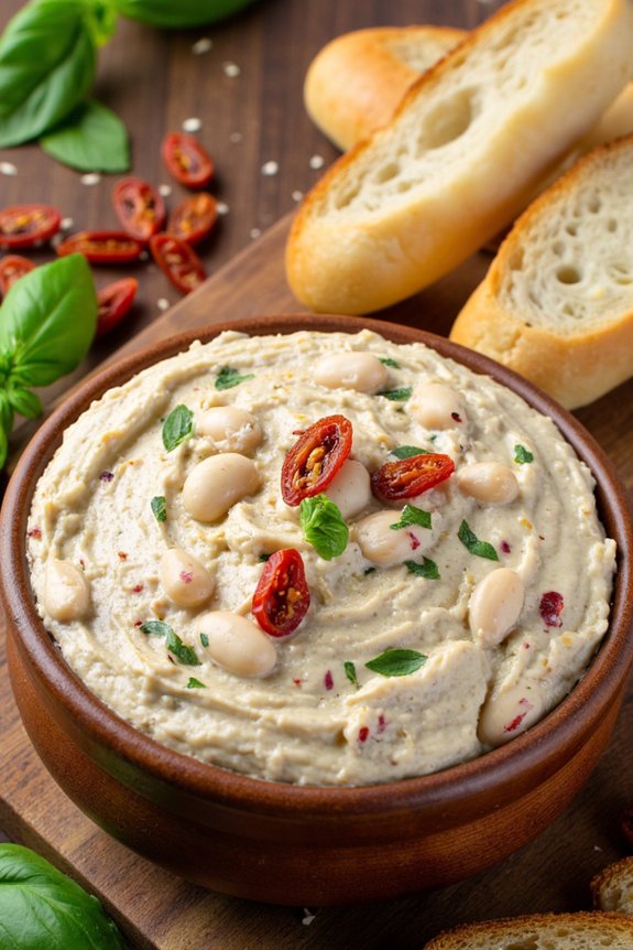 creamy mediterranean bean spread
