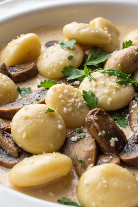 creamy mushroom gnocchi delight