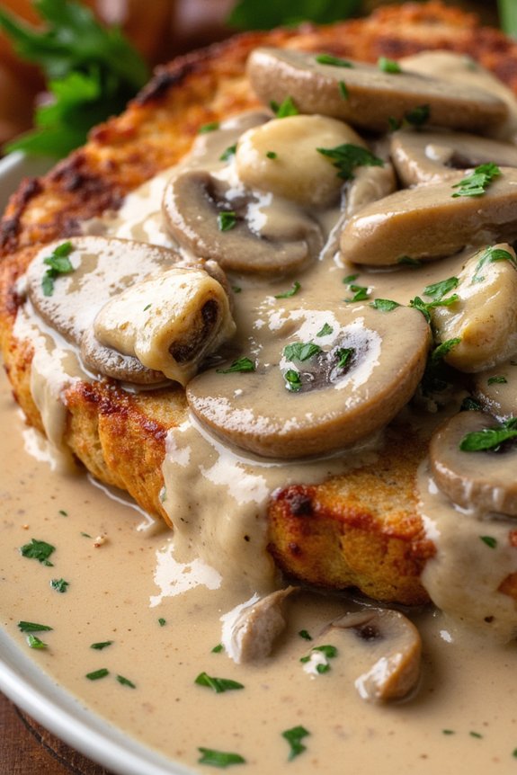 creamy mushroom pork tenderloin