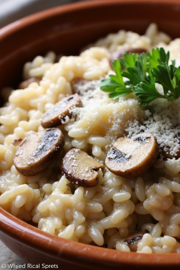 creamy mushroom risotto recipe