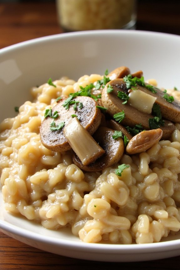 creamy mushroom risotto recipe