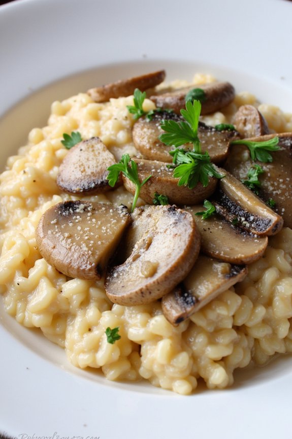 creamy mushroom risotto recipe