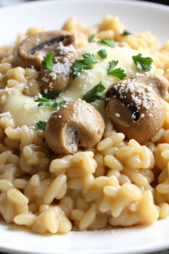 creamy mushroom risotto recipe