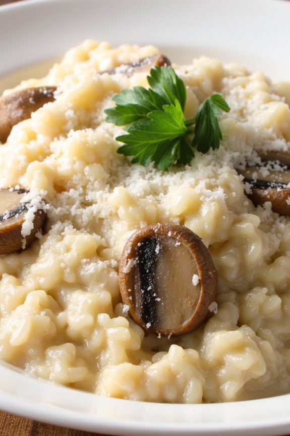 creamy mushroom risotto recipe
