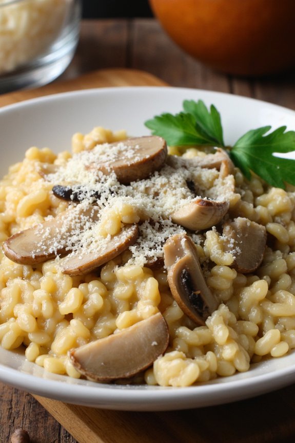 creamy mushroom risotto recipe