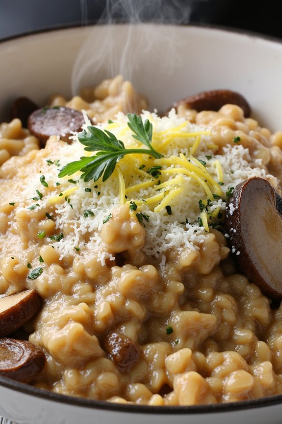 creamy mushroom risotto recipe