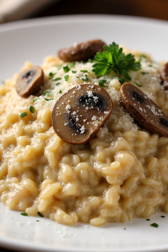 creamy mushroom risotto recipe