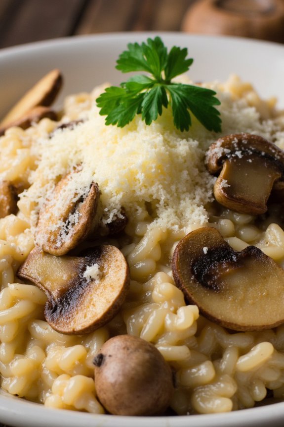 creamy mushroom risotto recipe