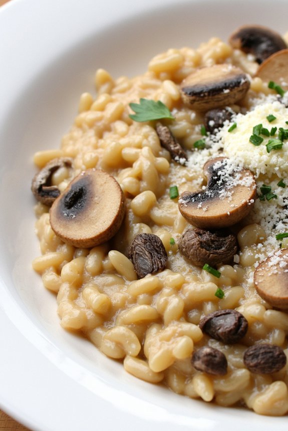 creamy mushroom risotto recipe