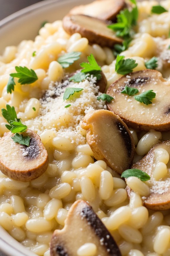 creamy mushroom risotto recipe