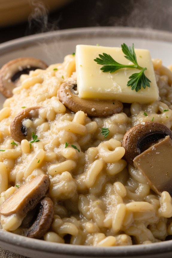 creamy mushroom risotto recipe