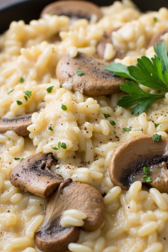 creamy mushroom risotto recipe