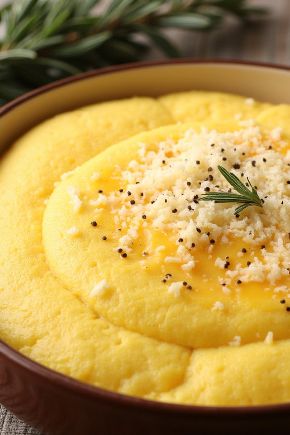 creamy parmesan cornmeal dish