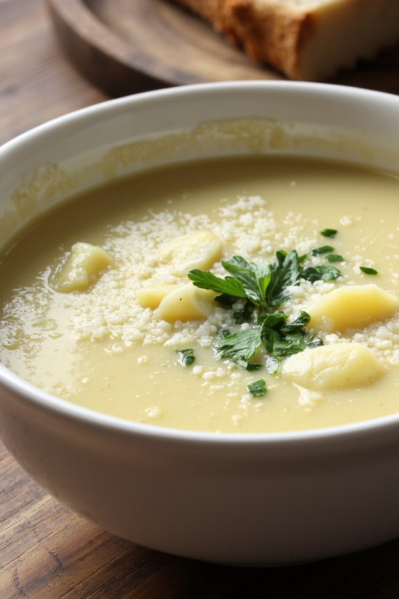 creamy potato leek soup
