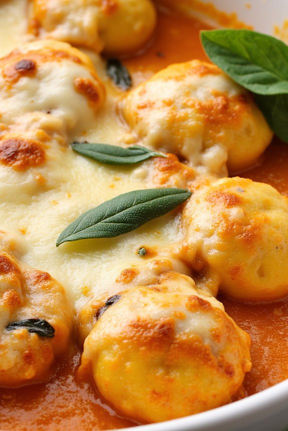 creamy pumpkin gnocchi bake