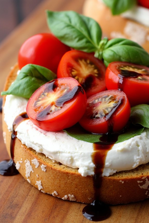 creamy ricotta fresh tomatoes