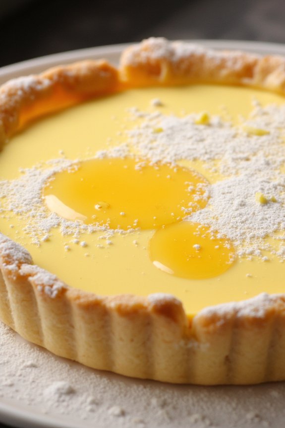 creamy ricotta honey tart