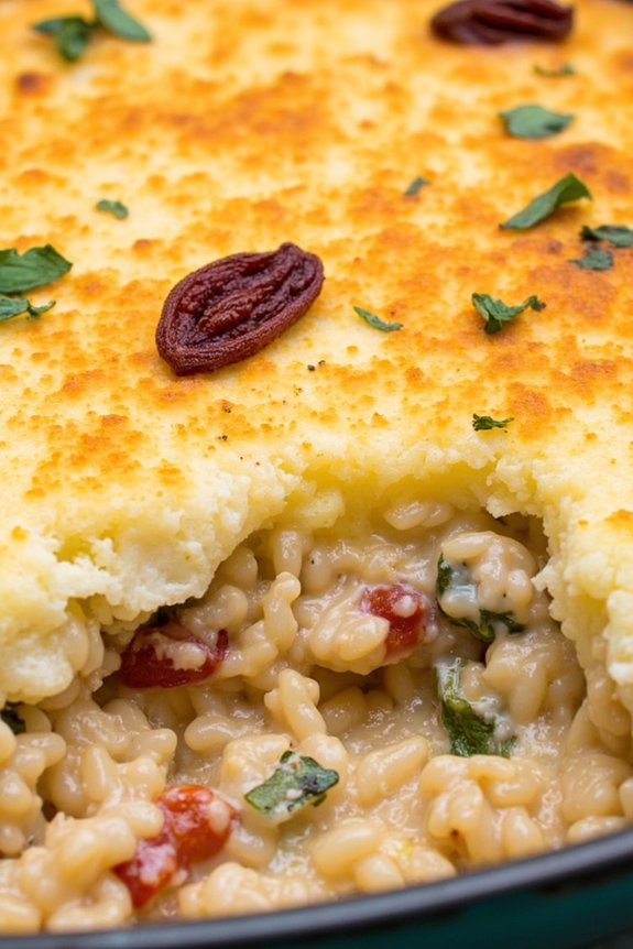 creamy risotto with sun dried tomatoes