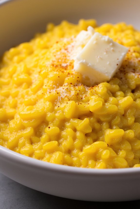 creamy saffron infused italian risotto