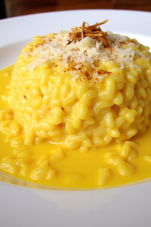 creamy saffron infused risotto