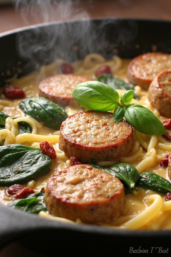 creamy sausage skillet delight