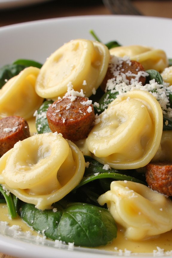 creamy sausage tortellini recipe