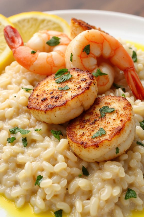 creamy seafood risotto delight