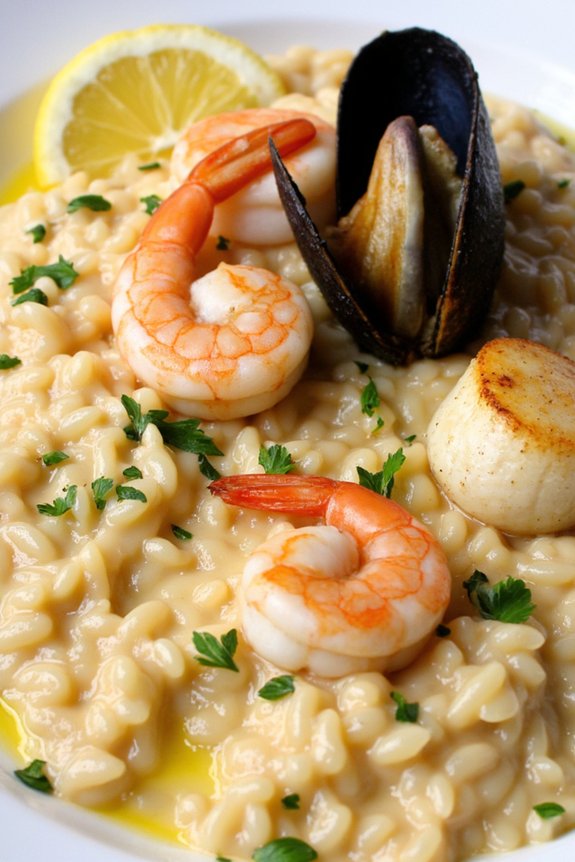 creamy seafood risotto delight