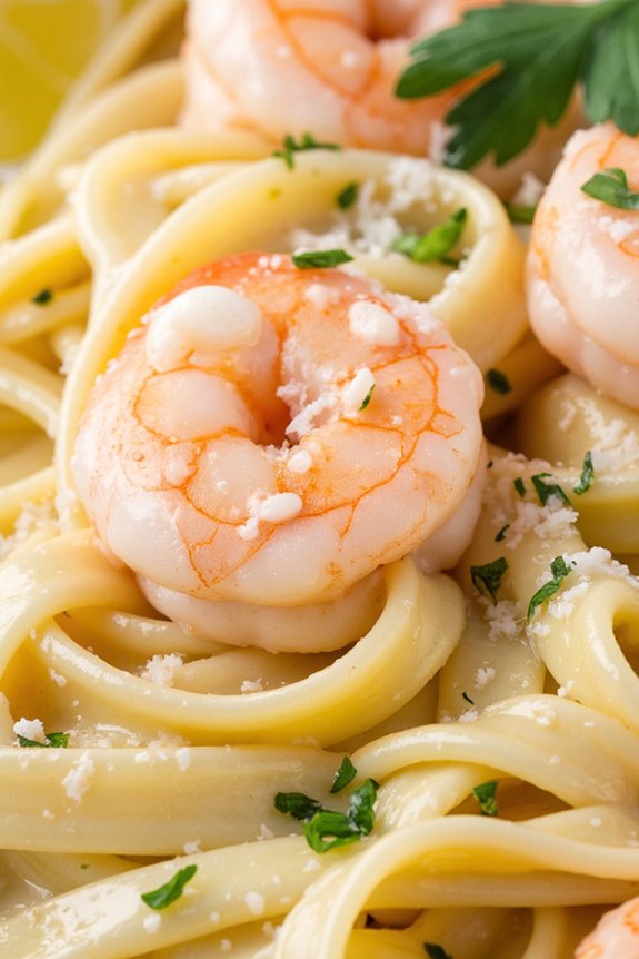 creamy shrimp pasta delight