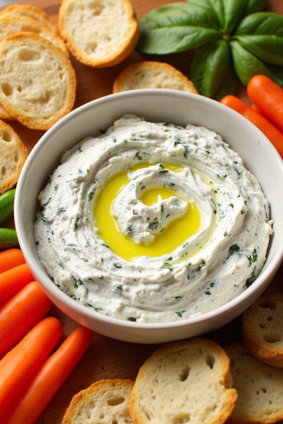 creamy spinach bean dip