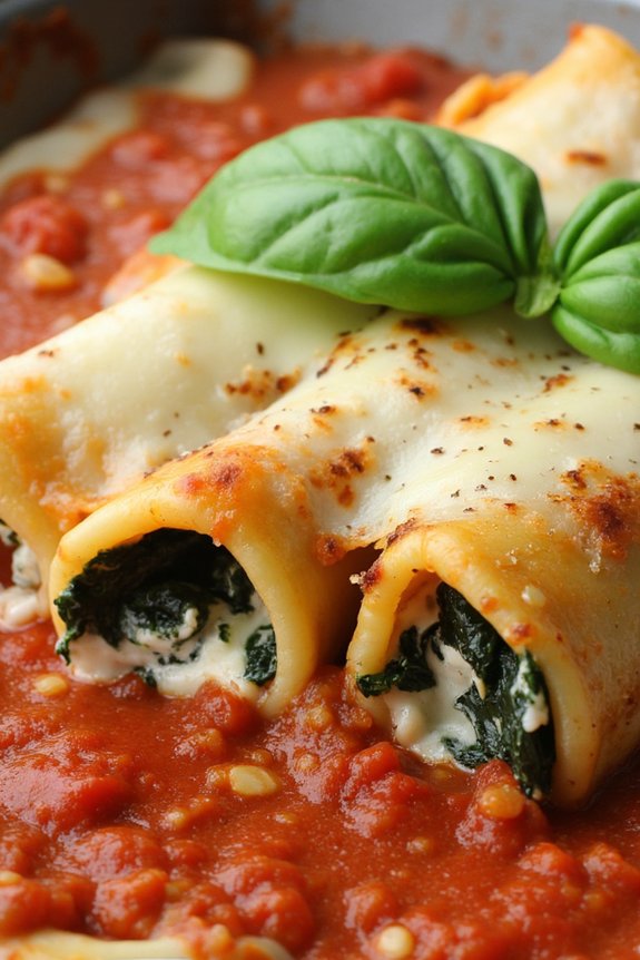 creamy spinach ricotta casserole