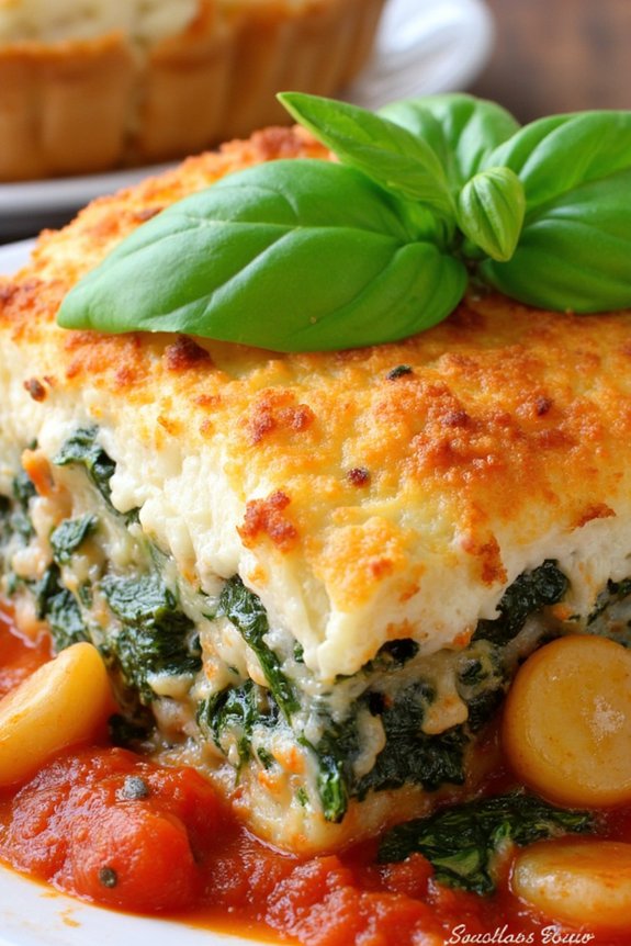 creamy spinach ricotta gnocchi