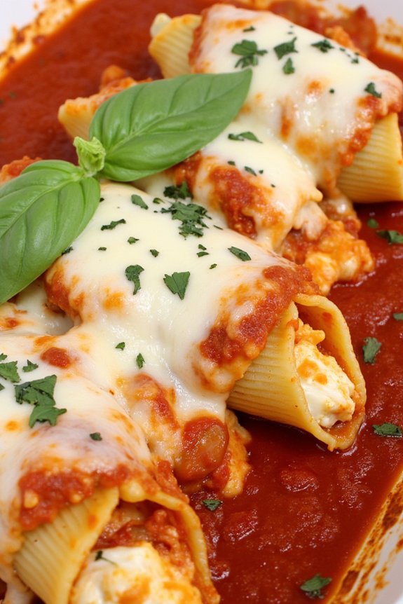 creamy stuffed pasta shells