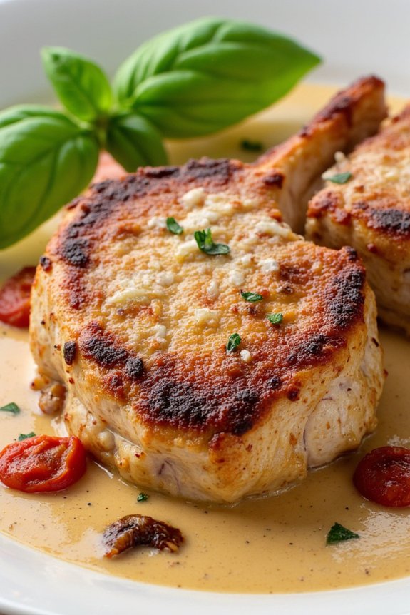 creamy sun dried tomato pork chops