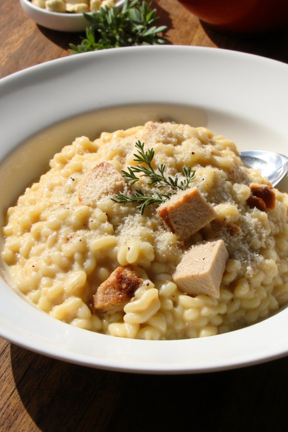creamy turkey risotto delight