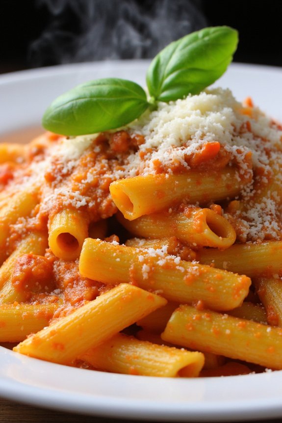 creamy vodka sauce pasta