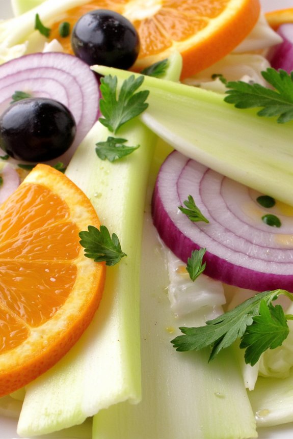 crisp fennel and orange salad