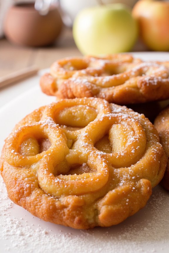 crispy apple cinnamon fritters