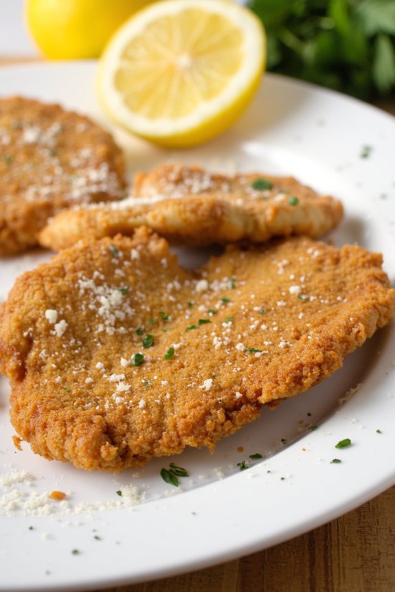 crispy breaded pork cutlets